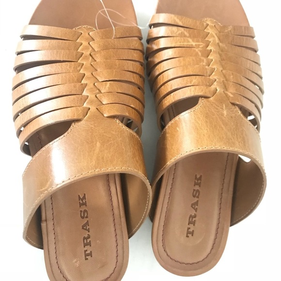 Trask | Sandra Sandal Size 7 Brown Leather Cushion - Picture 6 of 8